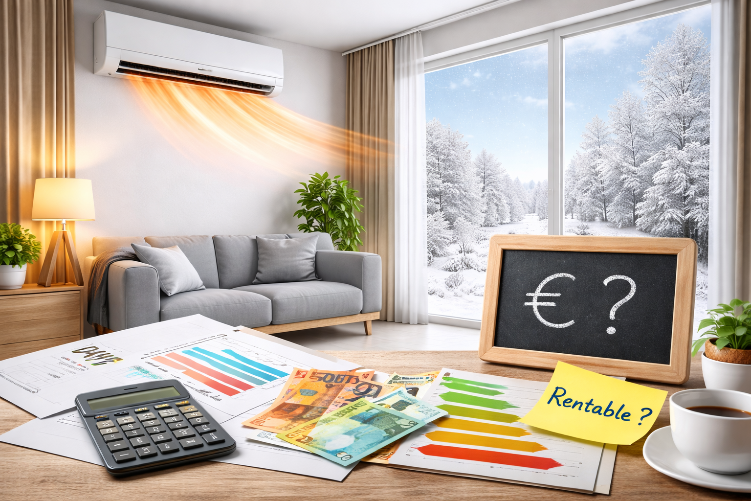 Clim réversible : rentable ou pas en Belgique ? (calcul, scénarios, conseils)