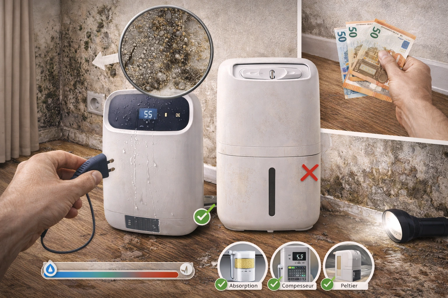 Déshumidificateur : lequel choisir, combien ça coûte et quand ça suffit