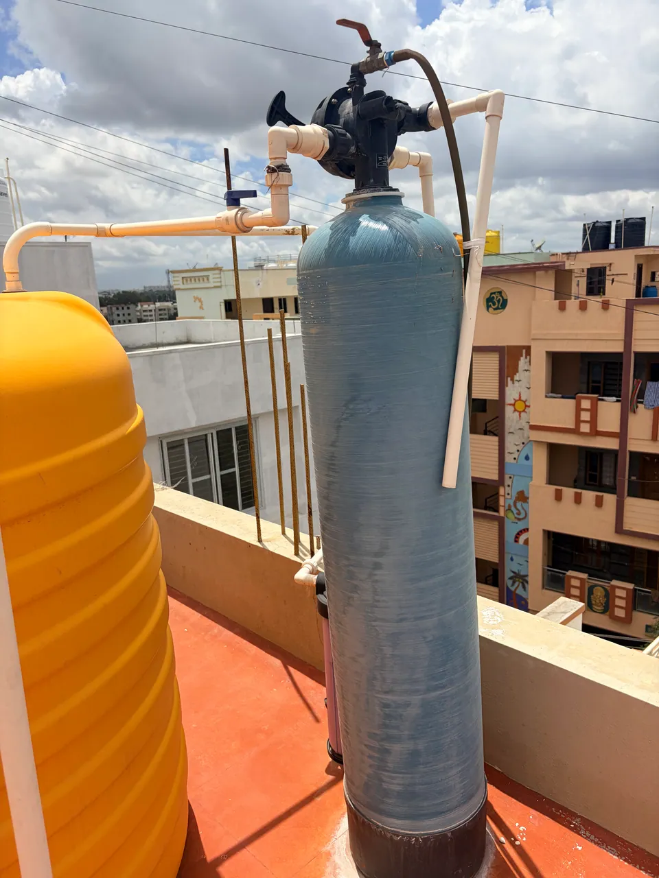 Adoucisseur d’eau installé sur un réseau d’alimentation