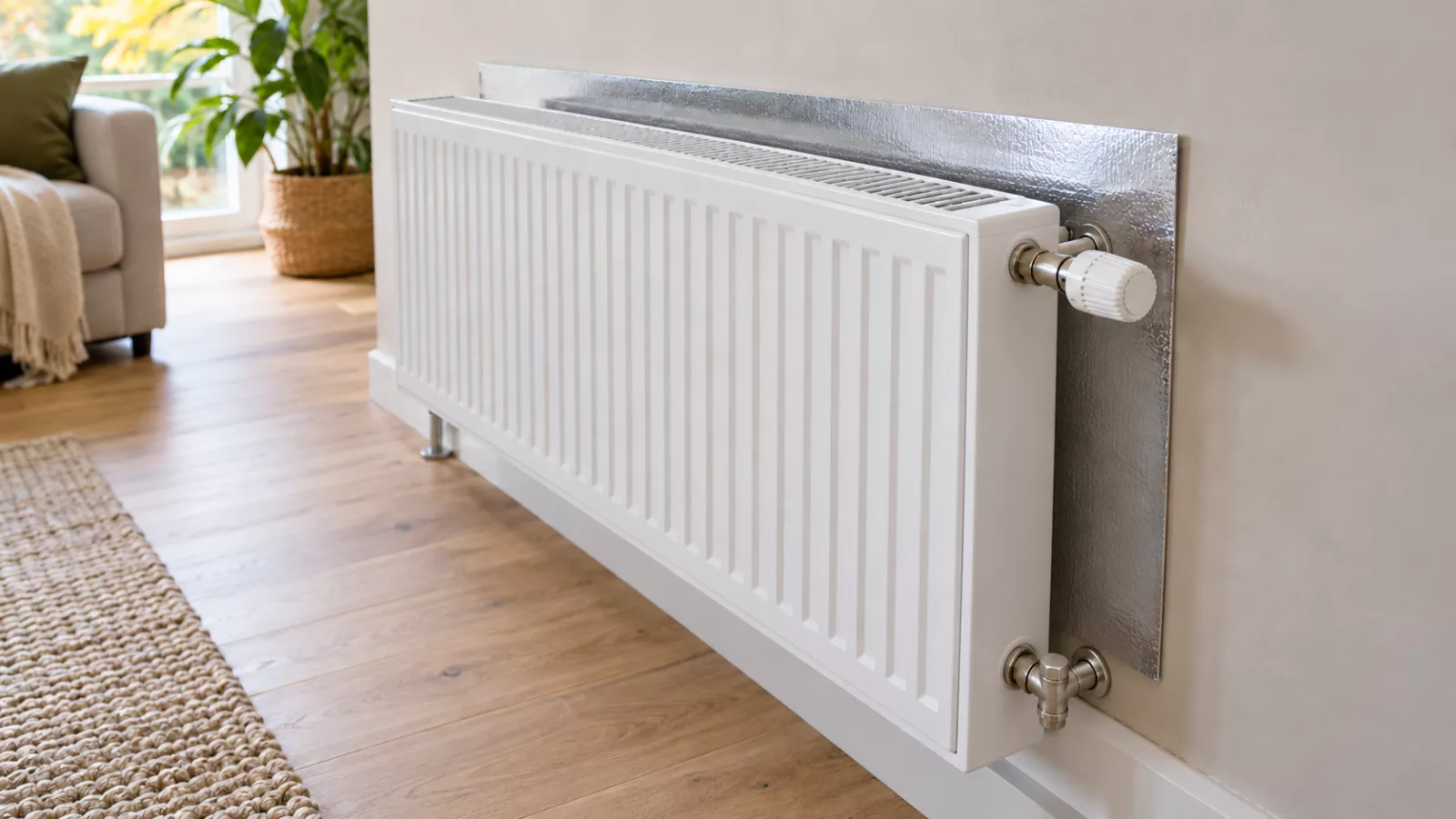 aluminium derrière radiateur