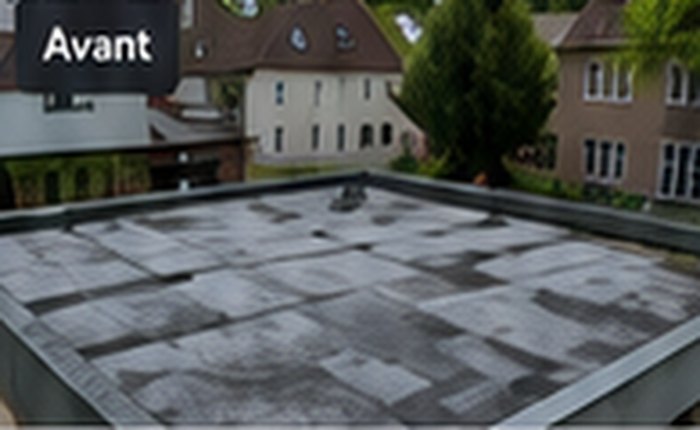 Toiture plate avant étanchéité